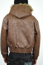 Maison52 Brown Aborned Jacket f