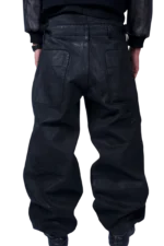 Triple Zip Waxed Denim d