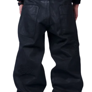 Triple Zip Waxed Denim d
