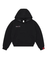 Black Double Hood Hoodie
