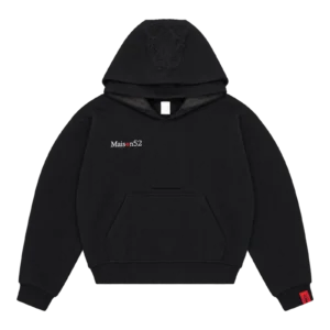 Black Double Hood Hoodie