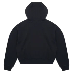 Black Double Hood Hoodie d