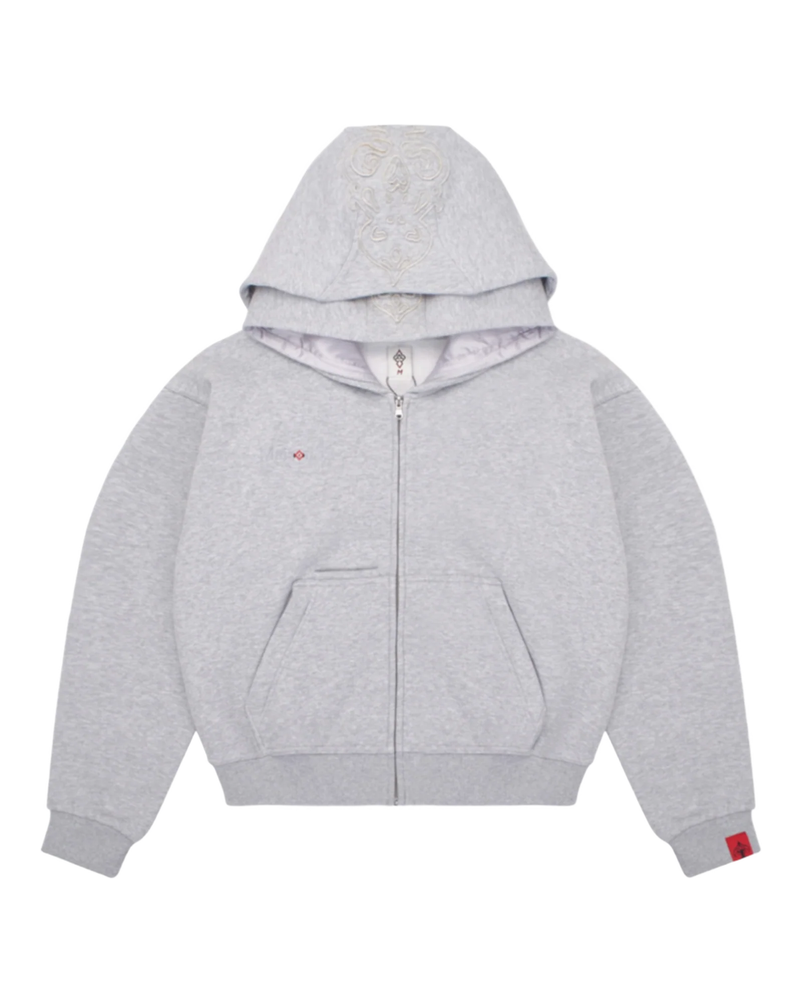Grey Double Hood Zip Up Grey Double Hood Zip Up