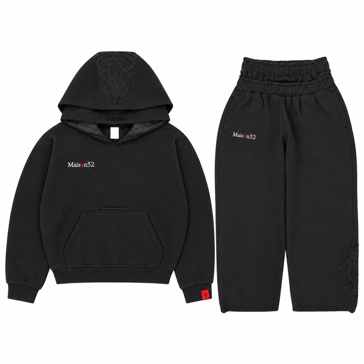Maison52 Black Hood Tracksuit Maison52 Black Hood Tracksuit