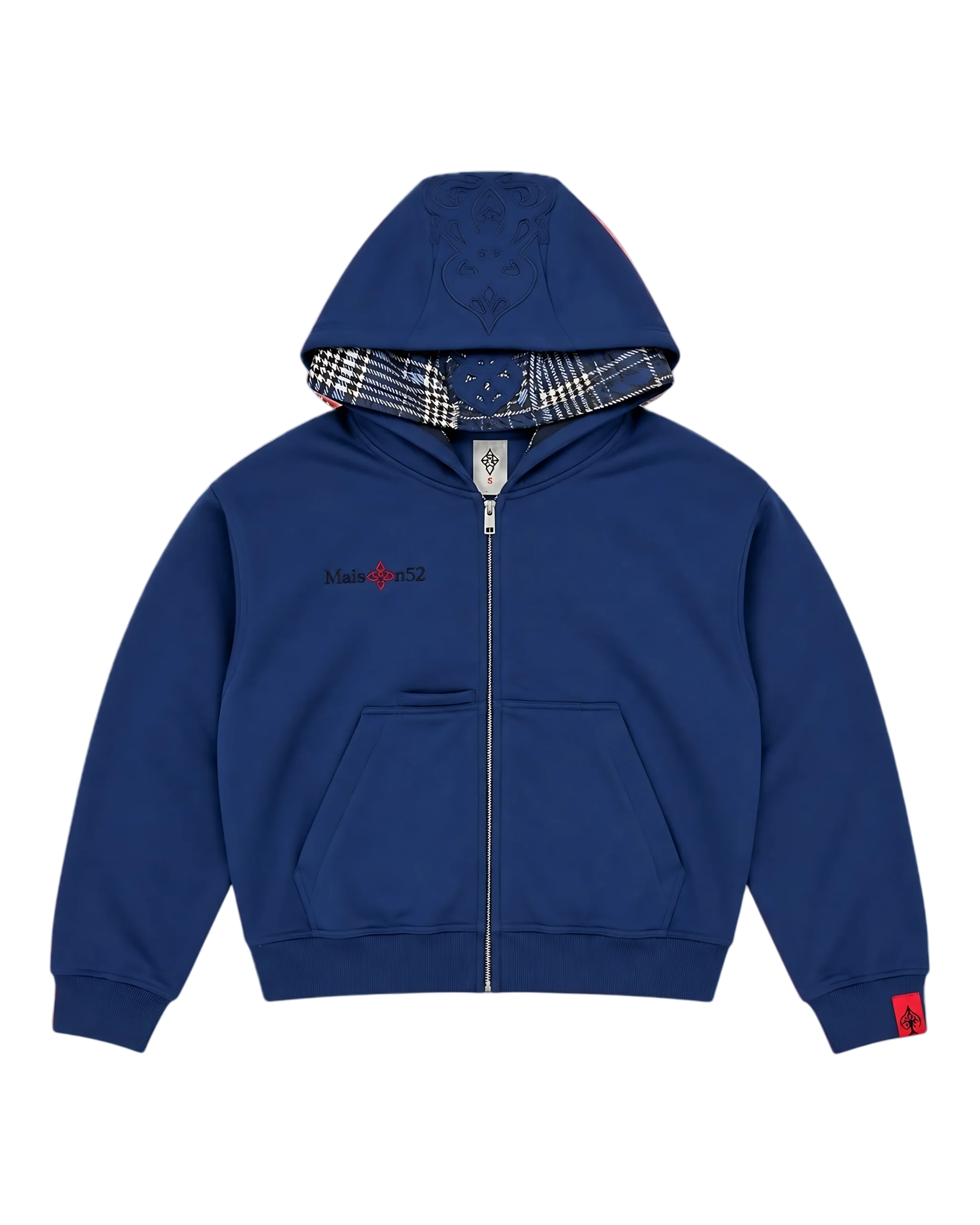 Maison52 Double Hooded Zip Navy Hoodie Maison52 Double Hooded Zip Navy Hoodie